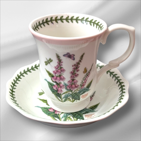 Retired Portmeirion Botanic Garden Oatmeal /Cereal 6-1/2" Bowl And Mug - Picture 2 of 8